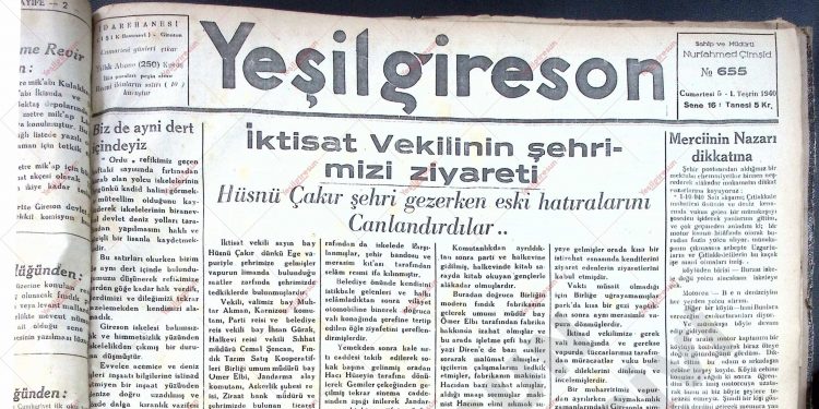 5 Ekim 1940 – Sayı 655