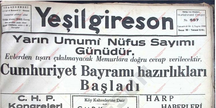 19 Ekim 1940 – Sayı 657
