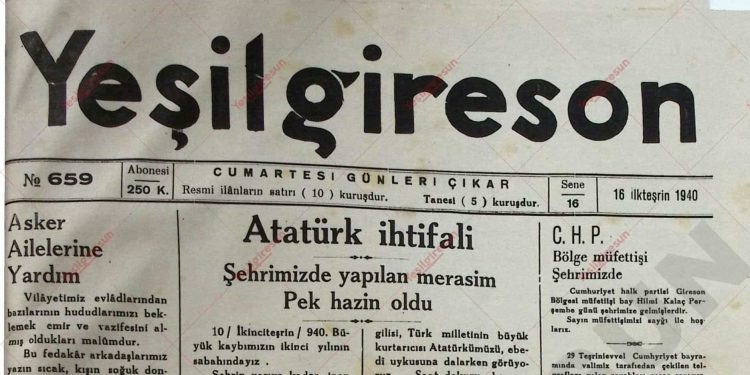 16 Kasım 1940 – Sayı 659