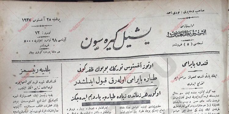 25 Ağustos 1927 – Sayı 72