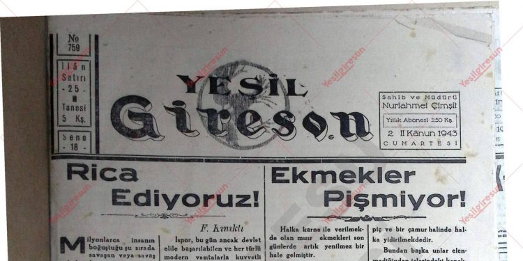 2 Ocak 1943 – Sayı 759