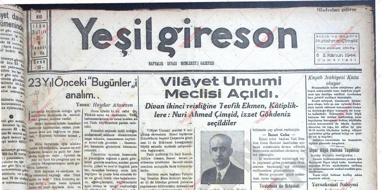8 Ocak 1944 – Sayı 810