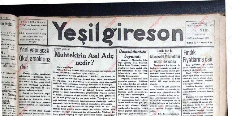 13 Aralık 1941 -Sayı 712
