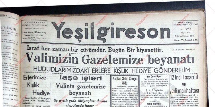 5 Aralık 1941 – Sayı 711