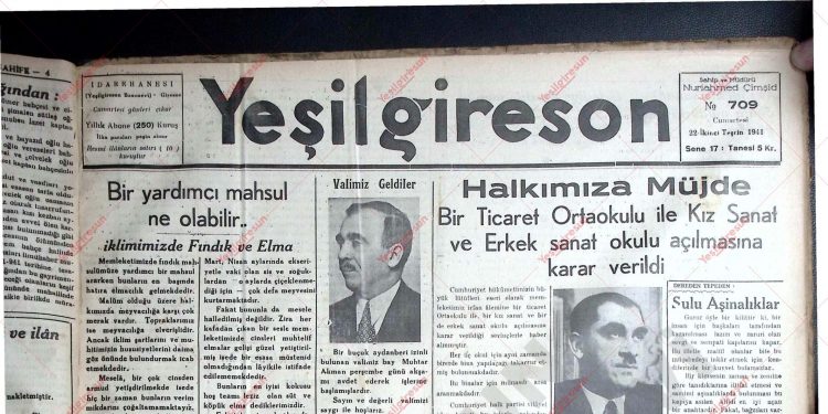 22 Kasım 1941 – Sayı 709