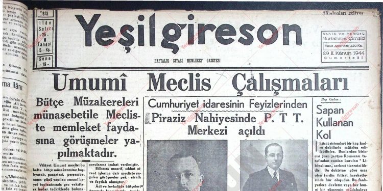 29 Ocak 1944 – Sayı 813
