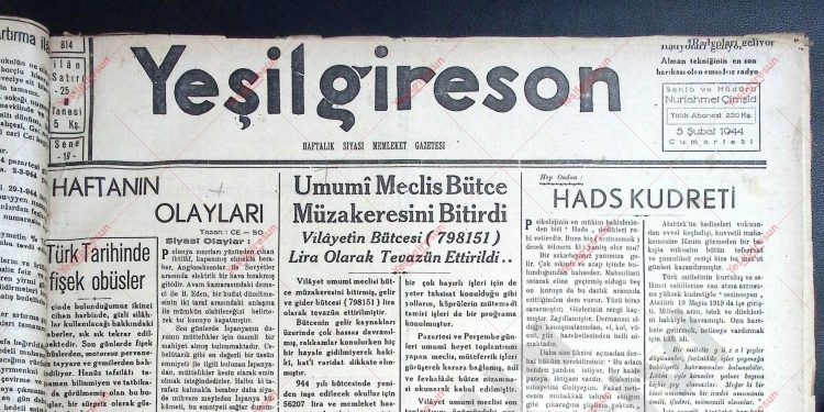 5 Şubat 1944 – Sayı 814