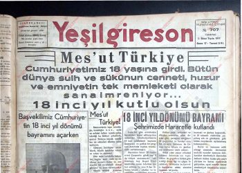 1 Kasım 1941 – Sayı 707