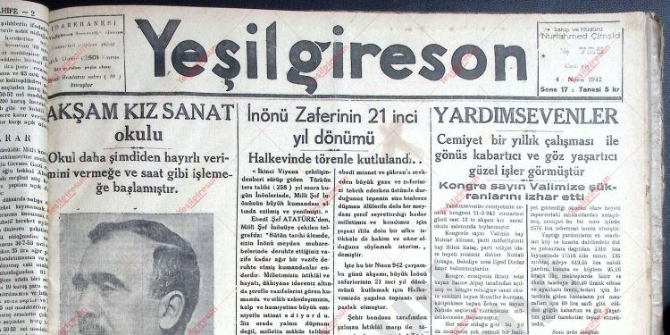 4 Nisan 1942 – Sayı 725