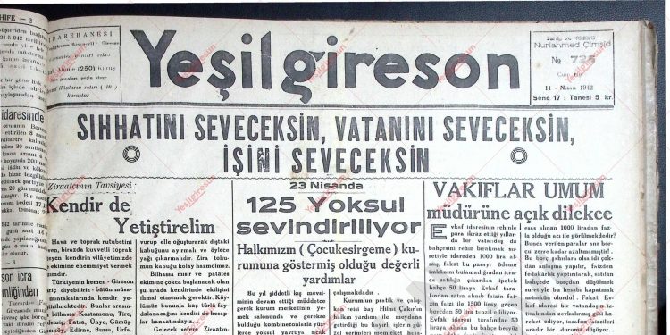 11 Nisan 1942 – Sayı 726