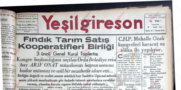 27 Eylül 1941 – Sayı 703