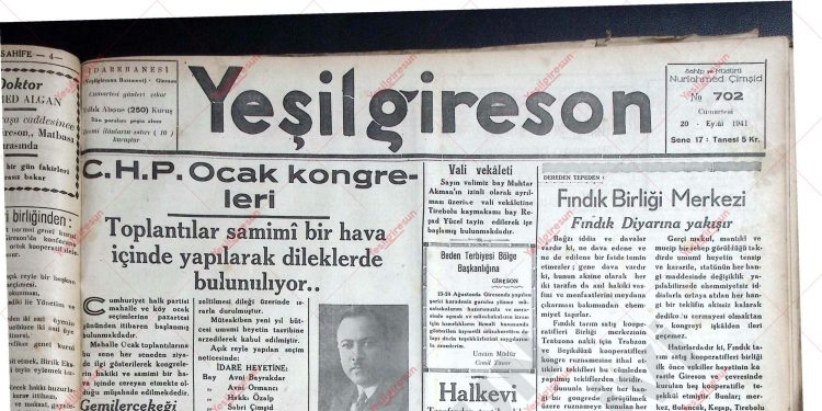 20 Eylül 1941 – Sayı 702