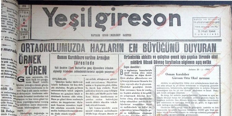 11 Mart 1944 – Sayı 819
