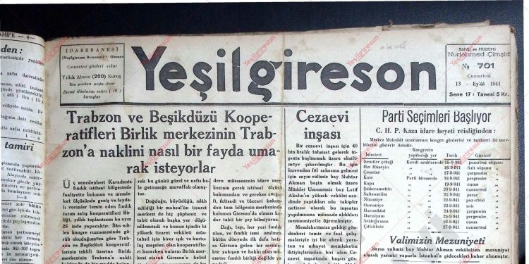 13 Eylül 1941 – Sayı 701