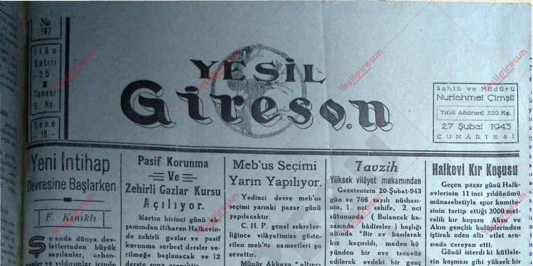27 Şubat 1943 – Sayı 767