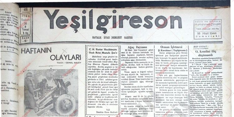 18 Mart 1944 – Sayı 820