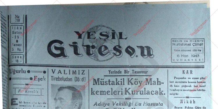 6 Mart 1943 – Sayı 768