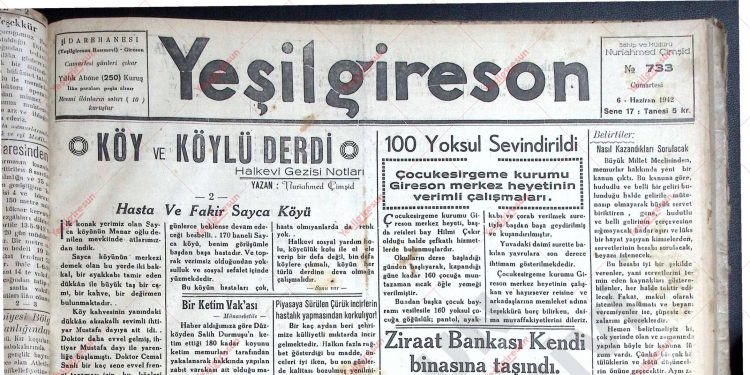 6 Haziran 1942 – Sayı 733