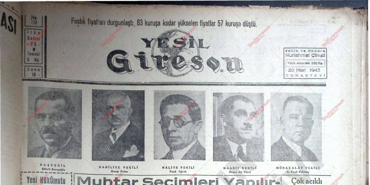 20 Mart 1943 – Sayı 770