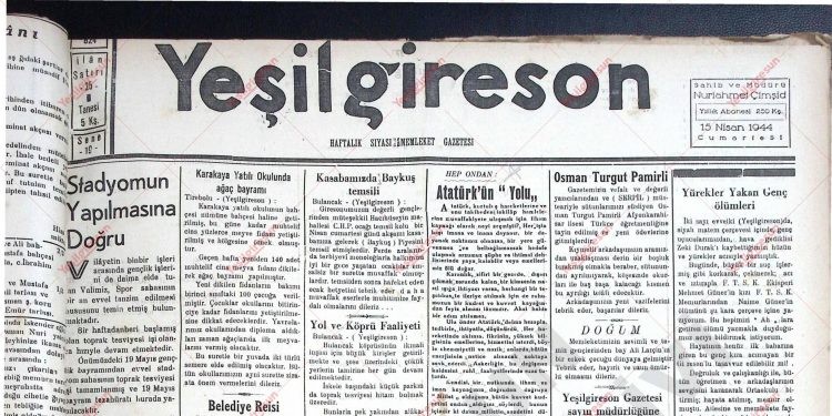 15 Nisan 1944 – Sayı 824