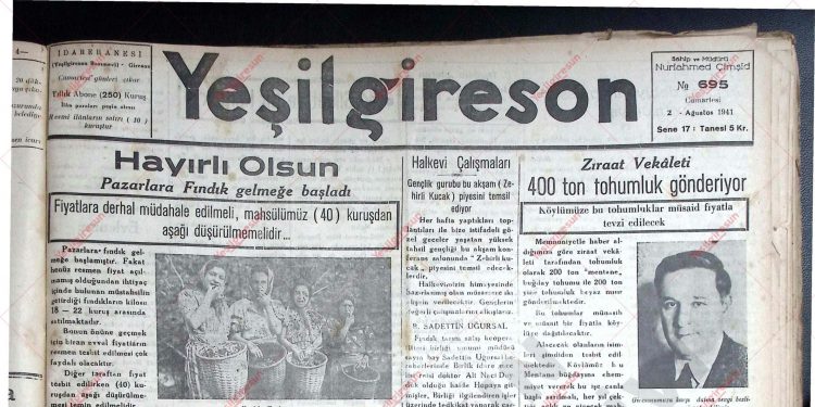 2 Ağustos 1941 – Sayı 695