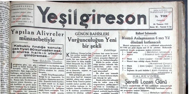 18 Temmuz 1942 -Sayı 739