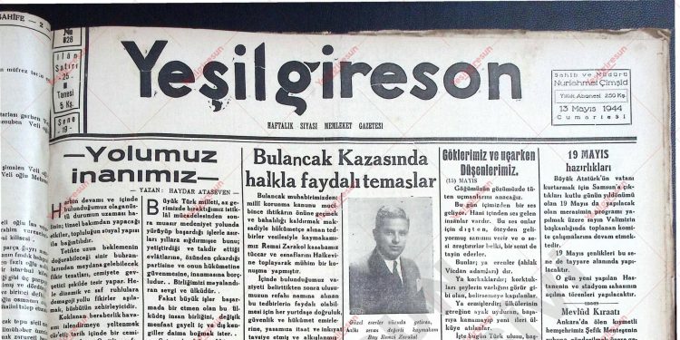 13 Mayıs 1944 – Sayı 828