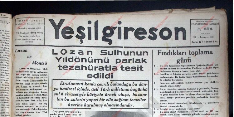 26 Temmuz 1941 – Sayı 694