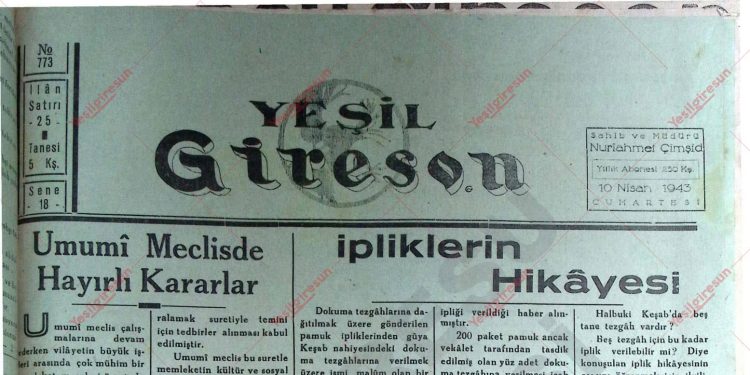 10 Nisan 1943 – Sayı 773