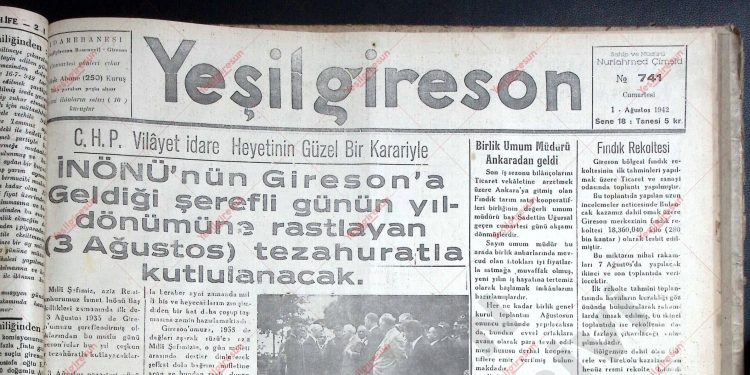 1 Ağustos 1942 – Sayı 741