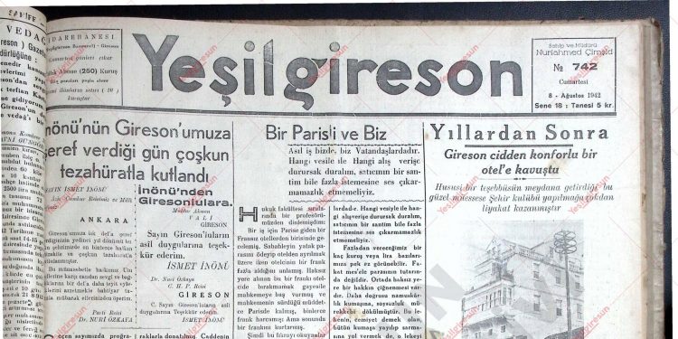 8 Ağustos 1942 – Sayı 742