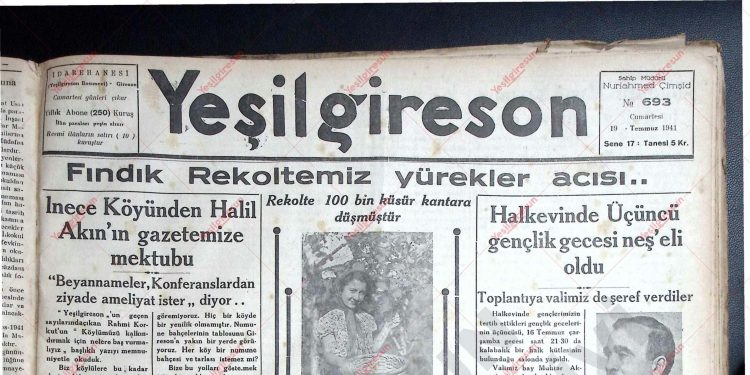 19 Temmuz 1941 – Sayı 693