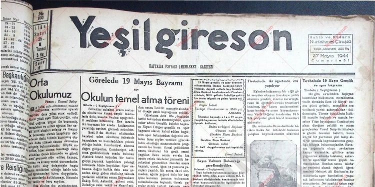 27 Mayıs 1944 – Sayı 830