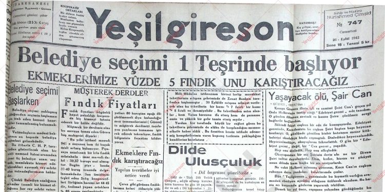 26 Eylül 1942 -Sayı 747