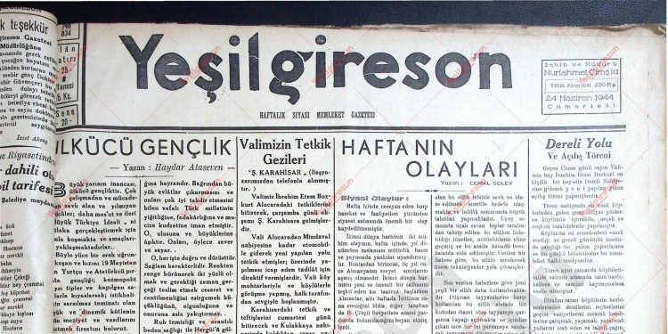 24 Haziran 1944 – Sayı 834