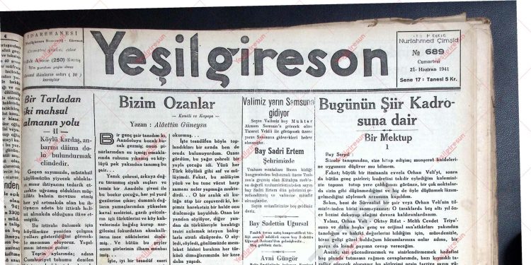 21 Haziran 1941 – Sayı 689