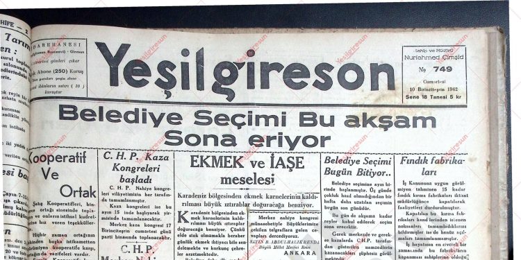 10 Ekim 1942 – Sayı 749