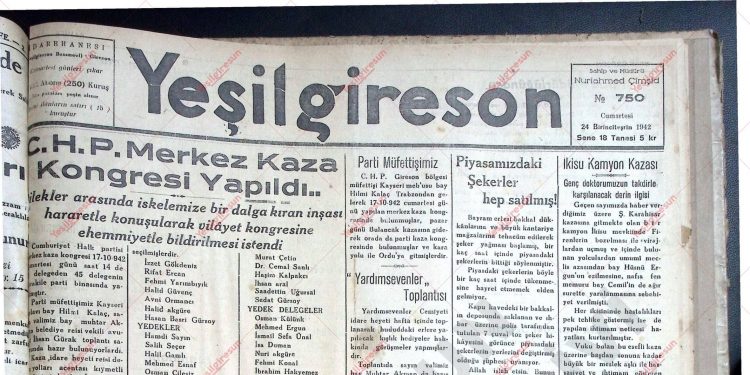 24 Ekim 1942 – Sayı 750