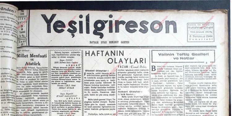8 Temmuz 1944 – Sayı 836