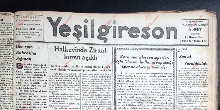 7 Haziran 1941 – Sayı 687