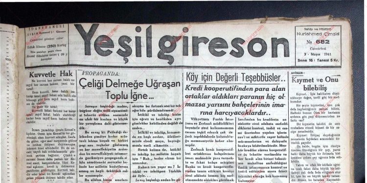 3 Mayıs 1941 – Sayı 682