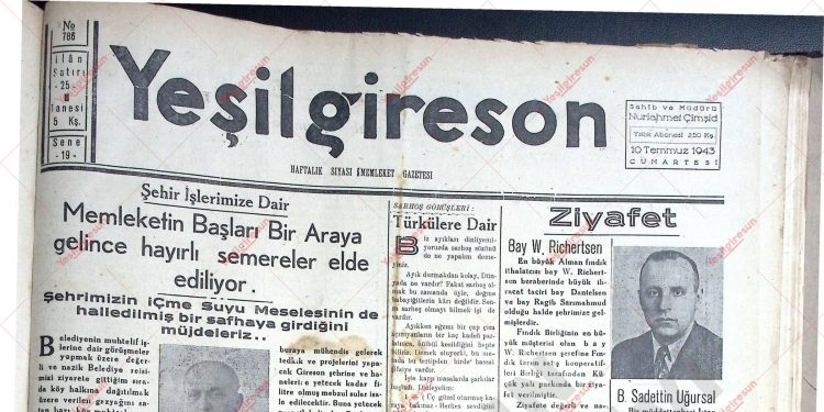 10 Temmuz 1943 – Sayı 786