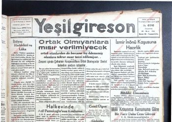 22 Mart 1941 – Sayı 676