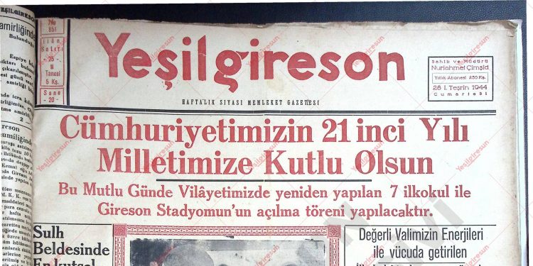 28 Ekim 1944 – Sayı 851