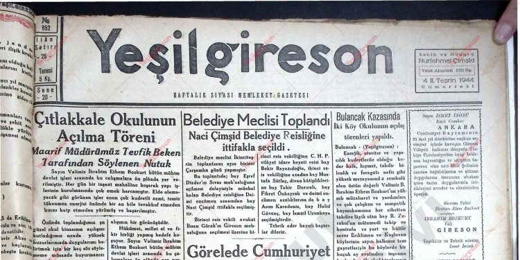 4 Kasım 1944 – Sayı 852