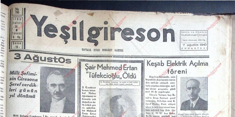 7 Ağustos 1943 – Sayı 790