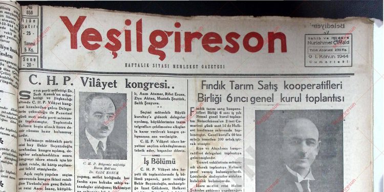 9 Aralık 1944 – Sayı 856