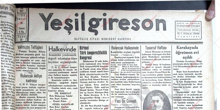 16 Aralık 1944 – Sayı 857