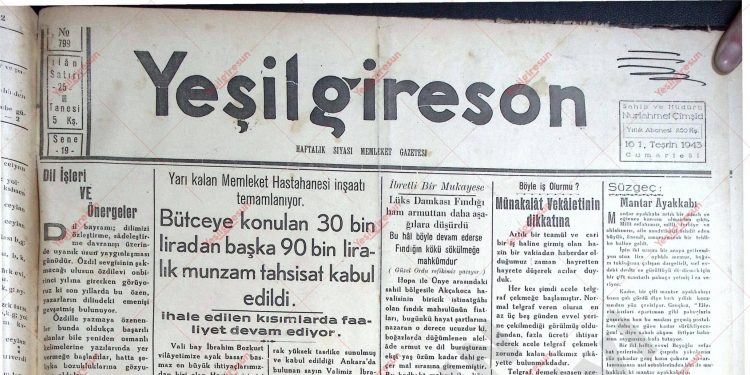 16 Ekim 1943 – Sayı 799