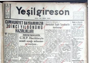 23 Ekim 1943 – Sayı 800